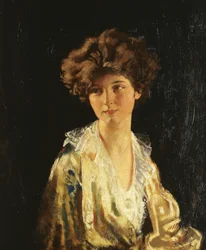 Portret lady Evelyn Herbert, półpostać