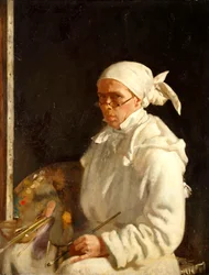 Malarz: Autoportret w okularach, 1907