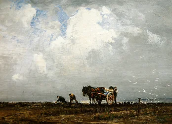 Gromadzenie szczątków, XX w. (olej na płótnie)