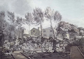 Ogród na Strawberry Hill, ok. 1780 (akwarela na papierze)