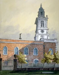 Kościół St Botolph bez Bishopsgate, City of London, c1815