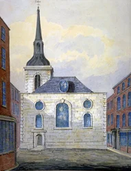Kościół St Mary Abchurch, City of London, c1815