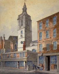 Widok St Dionis Backchurch, City of London, 1815.