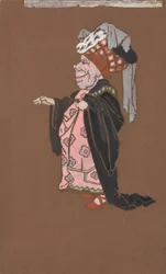 Brzydka księżna (projekt kostiumów do filmu Alicja w Krainie Czarów, 1915)