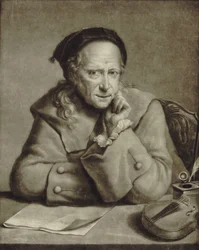 Portret skrzypka i kompozytora Carlo Tessarini 1690-1766, ok. 1760.