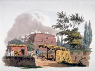 Piec ceglany w pobliżu Sloane Street, Chelsea, Londyn, 1812