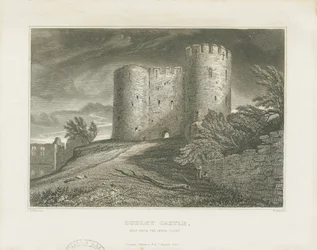 Zamek Dudley - Twierdza: grawerowanie, bd [c1828]