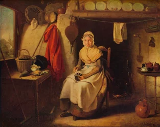 Wnętrze domku, w Lexden, Essex, 1802