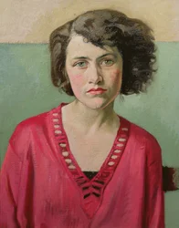 Portret dziewczyny w różu