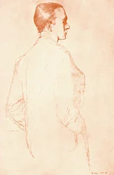 Sir Henry Maximilian Beerbohm, angielski parodysta i karykaturzysta, 1911.