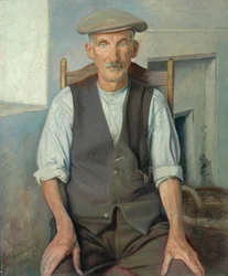 Stary Ogrodnik (olej na płótnie)