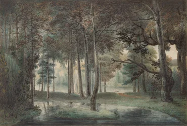 Widok z posiadłości artysty, Springland, czyli Altana Elizejska, ca. 1800.