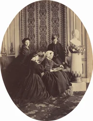 Królowa Wiktoria w żałobie, 1862.