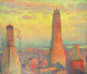 Ritz Tower, Nowy Jork (olej na płótnie)