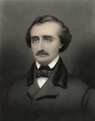 Portret Edgara Allana Poe (1809-1849), amerykańskiego pisarza.