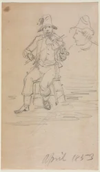 Skrzypek żebrak, 1853.