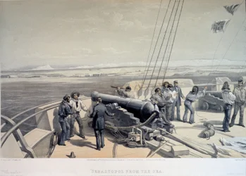 Widok Sewastopola od strony morza, 1855