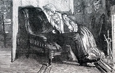 Starsza para. Williama Smalla (1843-1929), angielskiego ilustratora. 1880 (grawerowanie)