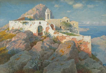 Santa Maria a Cetrella, Anacapri, ok. 1892 (akwarela i gwasz na graficie)