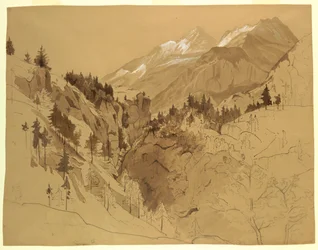 Studium krajobrazu, Meiringen, Szwajcaria