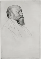 Portret Hansa Richtera (1843-1916), węgierskiego dyrygenta