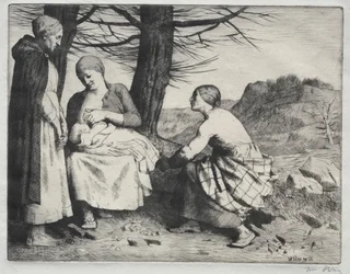 Kobieta i dziecko, ok. 1886.