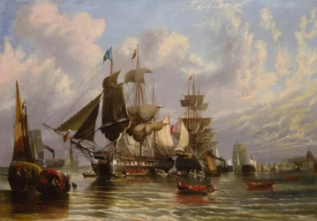 Wojna krymska, zaokrętowanie wojsk angielskich, 1855