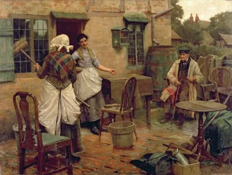 Under Petticoat Government, ok. 1891-2 (olej na płótnie)