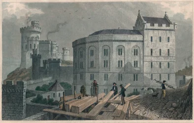 East End of the Bridewell i dom gubernatorów więzienia, Edynburg, 1829