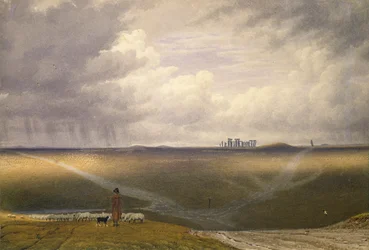 Stonehenge – deszczowy dzień, początek XIX wieku