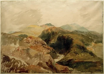 Aran i Snowdon ze zboczy Moel Hebog