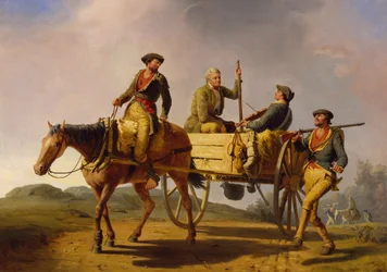 Weterani 1776 powracający z wojny