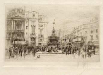 Piccadilly Circus, widok w kierunku Lower Regent Street, z Criterion Theatre w tle