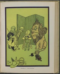 "Dokładnie tak! Jestem humbugiem" Ilustracja ze "Wspaniałego Czarnoksiężnika z Krainy Oz" Lymana Franka Bauma.
