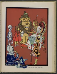 Ilustracja z książki "Cudowny Czarnoksiężnik z Krainy Oz" autorstwa Lymana Franka Bauma