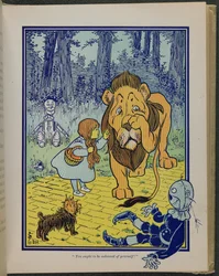 "Sam powinieneś się wstydzić", ilustracja z "Czarodziejskiej krainy Oz" autorstwa Lymana Franka Bauma.