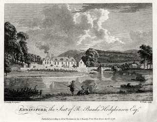 Edwinsford, siedziba R Banks Hodgkinson Esq, Carmarthenshire, 1776