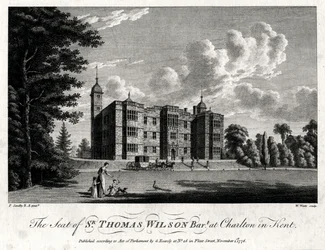 Siedziba Sir Thomasa Wilsona Barta w Charlton w hrabstwie Kent, 1776 r