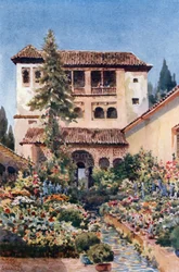 Granada, Generalife (kolor lito)