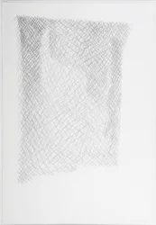 Sotoportego z figurą, Wenecja, 2008 (ołówek na papierze)