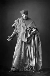 Henry Irving 1838-1905, aktor angielski, 1893.