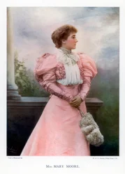 Mary Moore, angielska aktorka i dyrektorka teatru, 1901