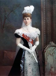 Księżniczka Aleksandra Duńska, koniec XIX wieku.