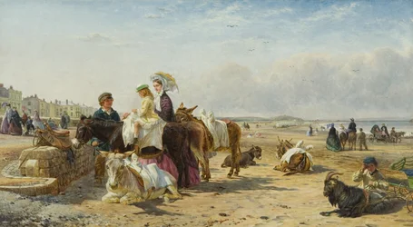 Weston Sands w 1864 (olej na płótnie)