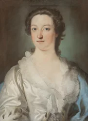 Portret damy (rysunek pastelami)