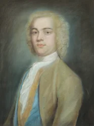 Portret dżentelmena (rysunek pastelami)
