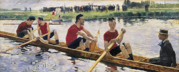 Wioślarze (olej na płótnie)