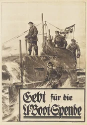 Przekaż darowiznę łodzi podwodnej. Plakat, 1917