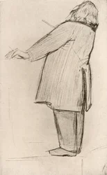 Johannes Brahms (1833-1897) Niemiecki kompozytor, dyrygent (rysunek)
