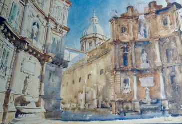 572 Cienie późnego popołudnia - Palermo, Quattro Canti